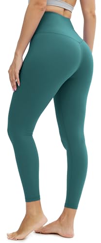 Persit Sporthose Damen, Sport Leggings für Damen Yoga Leggins Laufhose Sportleggins Lang (M, Türkis, 64 cm) von Persit