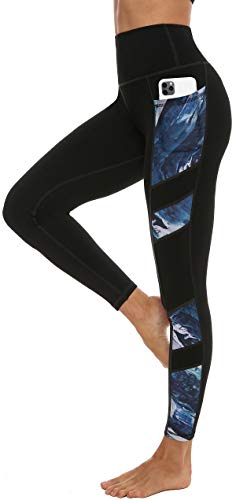 Persit Sporthose Damen, Yoga Leggings Laufhose Yogahose Sport Leggins Tights für Damen,Schwarz 01,36 (Herstellergröße S) von Persit