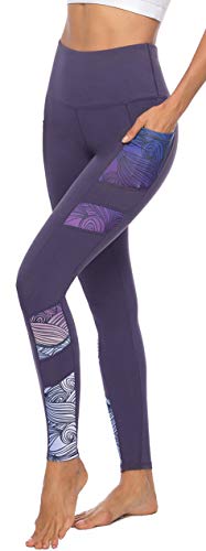 Persit Sporthose Damen, Yoga Leggings Laufhose Yogahose Sport Leggins Tights für Damen,Violett,38-40 (Herstellergröße M) von Persit