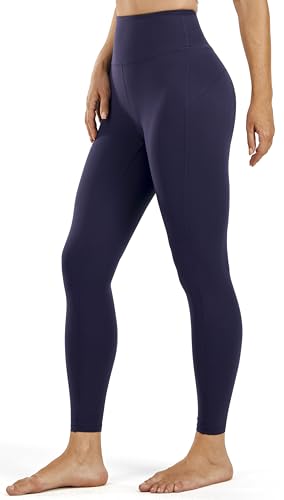 Persit Yogahose Damen Cozyluxe Sport Leggings High Waist Blickdicht Sporthose Lang Gym Leggins Lang Tights 64cm Marineblau L von Persit