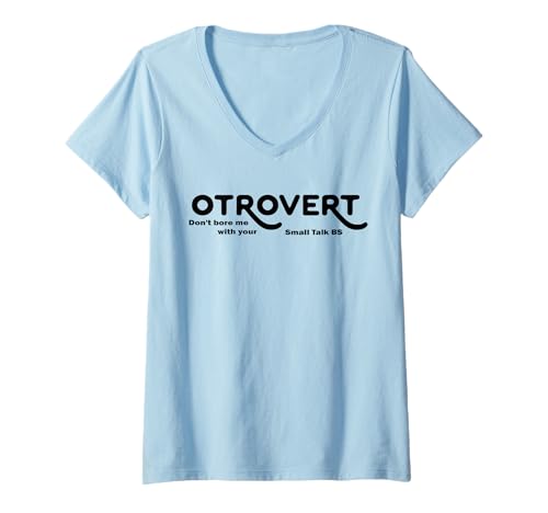 Damen Otrovert Persönlichkeit otrovertiert unabhängiger Denker T-Shirt mit V-Ausschnitt Damen Otrovert Persönlichkeit otrovertiert unabhängiger Denker T-Shirt mit V-Ausschnitt von Persönlichkeit und Selbst