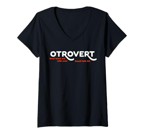 Damen Otrovert klug unabhängige Denker Persönlichkeit otrovertiert T-Shirt mit V-Ausschnitt Damen Otrovert klug unabhängige Denker Persönlichkeit otrovertiert T-Shirt mit V-Ausschnitt von Persönlichkeit und Selbst