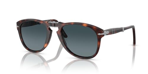 PERSOL Herren 0714 Sonnenbrille, Braun (Havana/Crystalblueegradientpolar), 54 von Persol