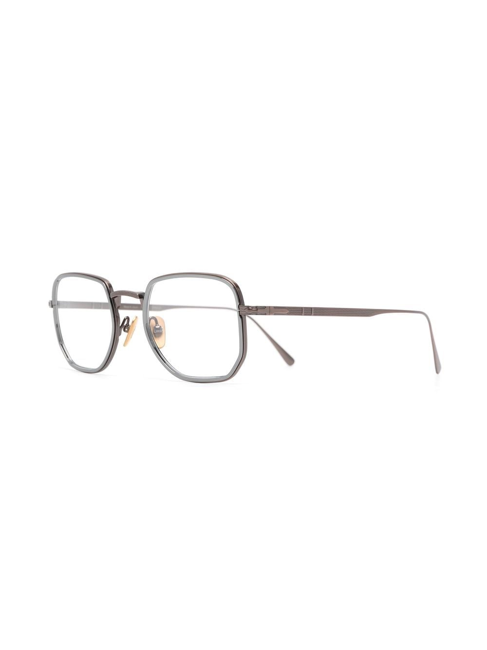 Persol Brille mit eckigem Gestell - Braun von Persol