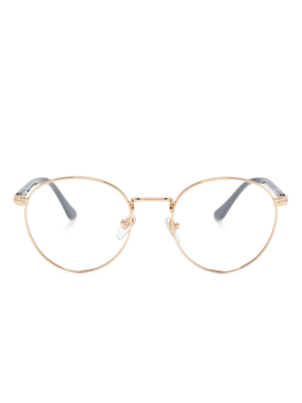 Persol Brille mit rundem Gestell - Gold von Persol
