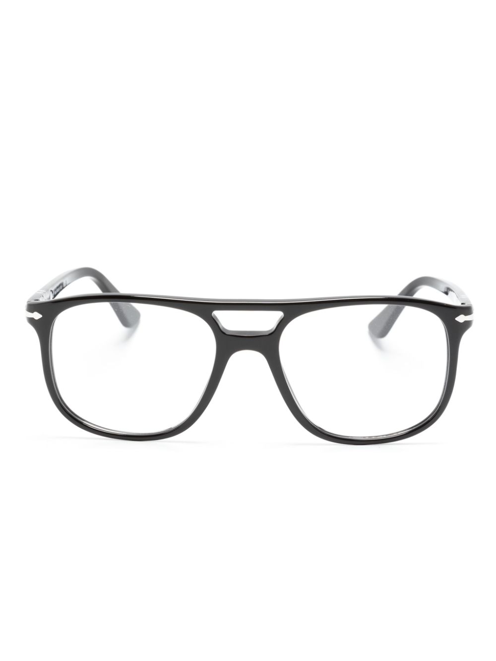 Persol Greta Brille mit eckigem Gestell - Schwarz von Persol