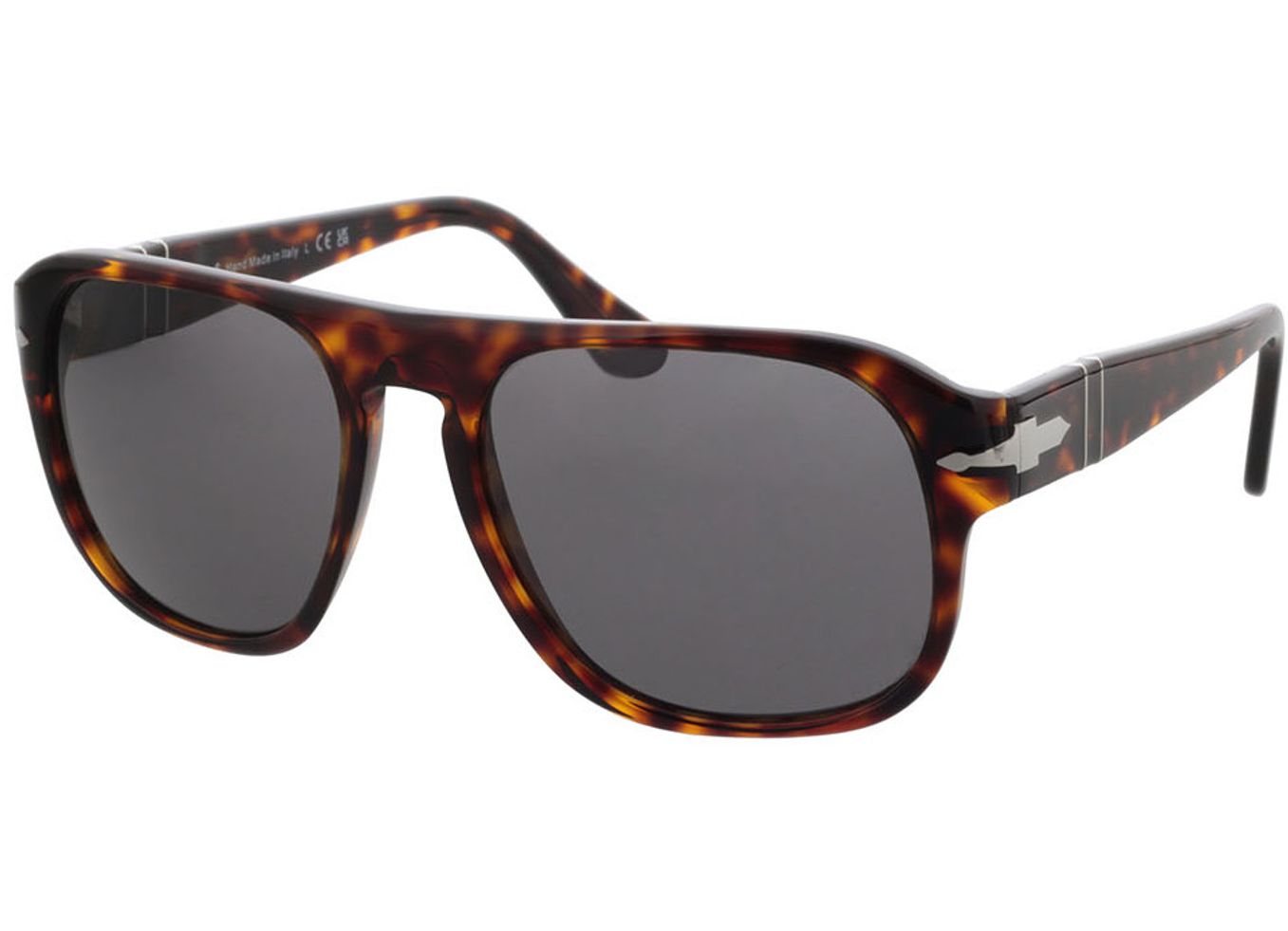 Persol Jean PO3310S 24/B1 57-18 Sonnenbrille mit Sehstärke erhältlich, Damen/Herren, Vollrand, Pilot von Persol