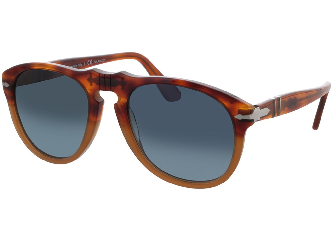 Persol PO0649 1025S3 54-20 Sonnenbrille ohne Sehstärke, Herren, Vollrand, Pilot von Persol