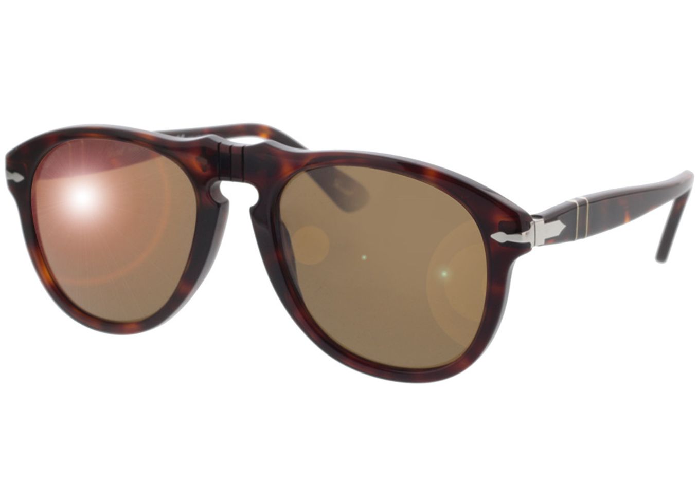 Persol PO0649 24/57 54-20 Sonnenbrille mit Sehstärke erhältlich, Herren, Vollrand, Pilot von Persol