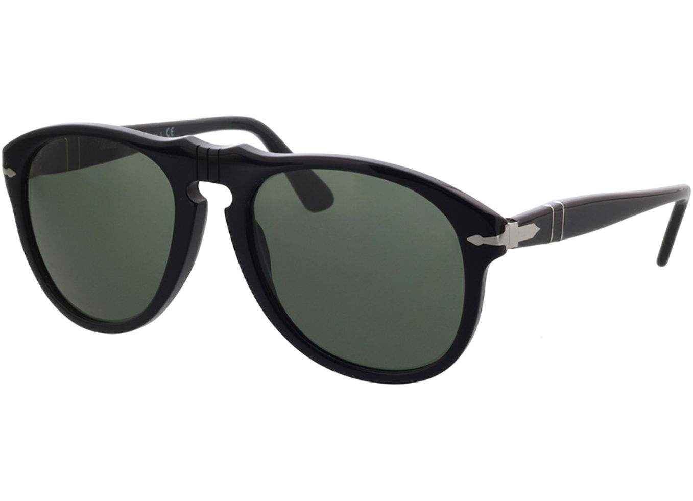 Persol PO0649 95/31 56-20 Sonnenbrille ohne Sehstärke, Herren, Vollrand, Pilot von Persol