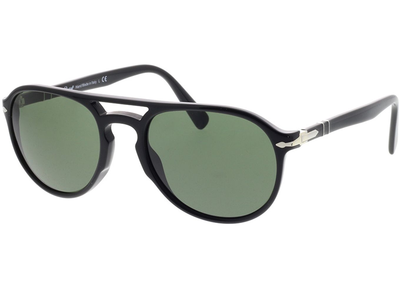 Persol PO3235S 95/31 55-20 Sonnenbrille ohne Sehstärke, Herren, Vollrand, Pilot von Persol