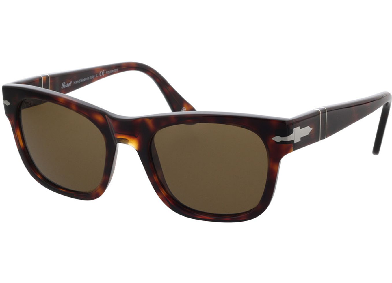 Persol PO3269S 24/57 52-20 Sonnenbrille mit Sehstärke erhältlich, Damen/Herren, Vollrand, Eckig von Persol