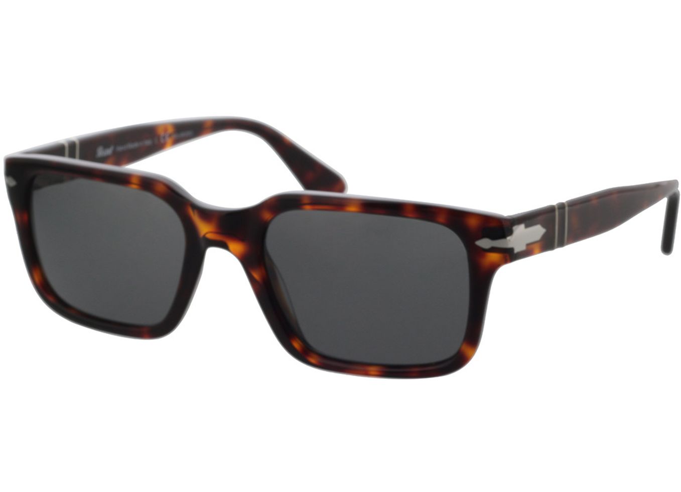 Persol PO3272S 24/48 53-20 Sonnenbrille mit Sehstärke erhältlich, Herren, Vollrand, Eckig von Persol