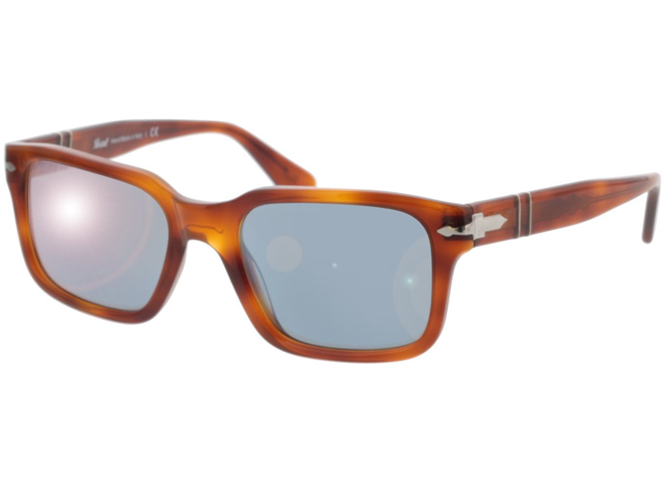 Persol PO3272S 96/56 53-20 Sonnenbrille mit Sehstärke erhältlich, Herren, Vollrand, Eckig von Persol