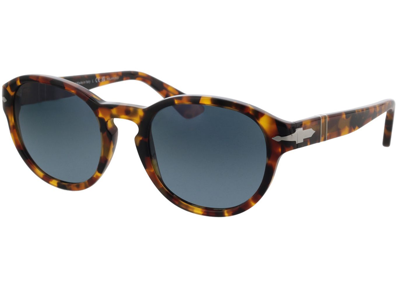 Persol PO3304S 1052S3 53-22 Sonnenbrille mit Sehstärke erhältlich, Damen/Herren, Vollrand, Rund von Persol