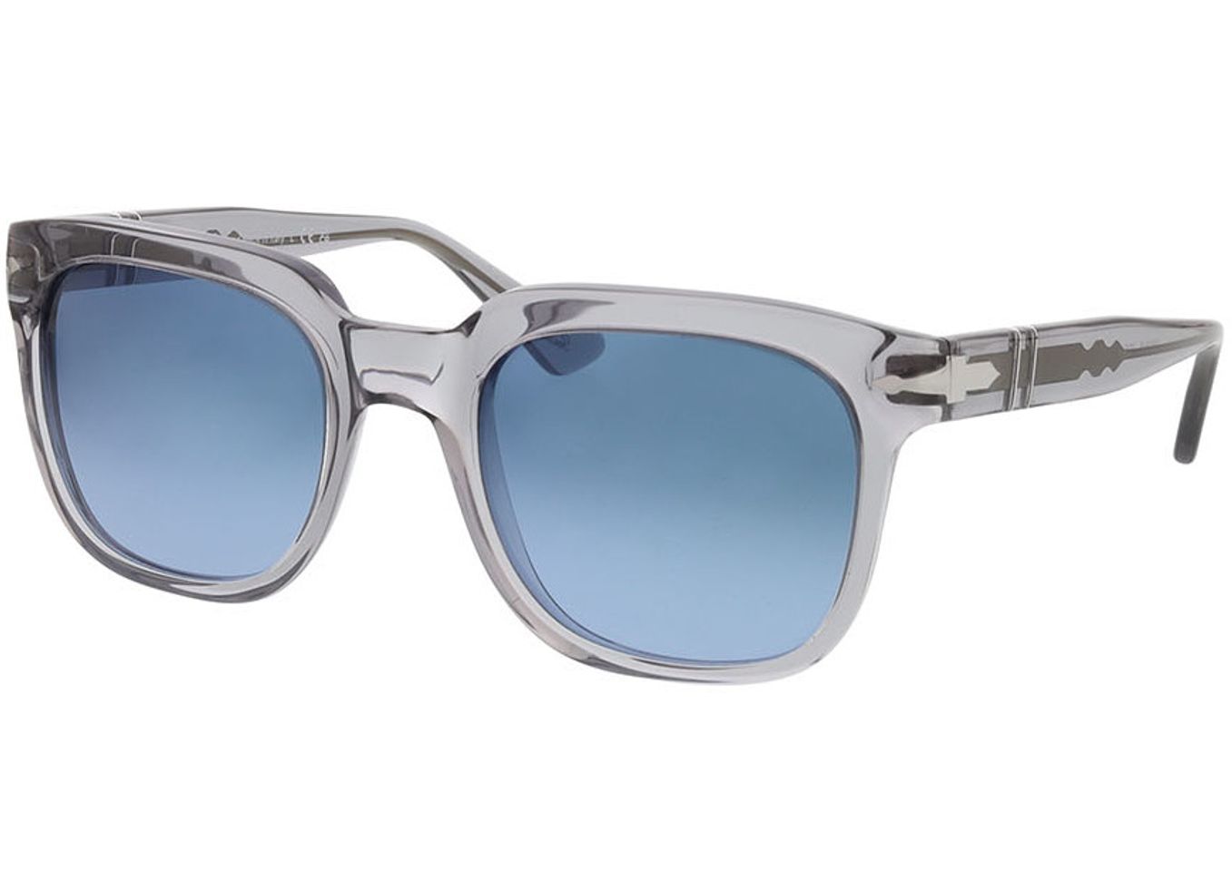 Persol PO3323S 309/Q8 53-22 Sonnenbrille mit Sehstärke erhältlich, Damen/Herren, Vollrand, Eckig von Persol