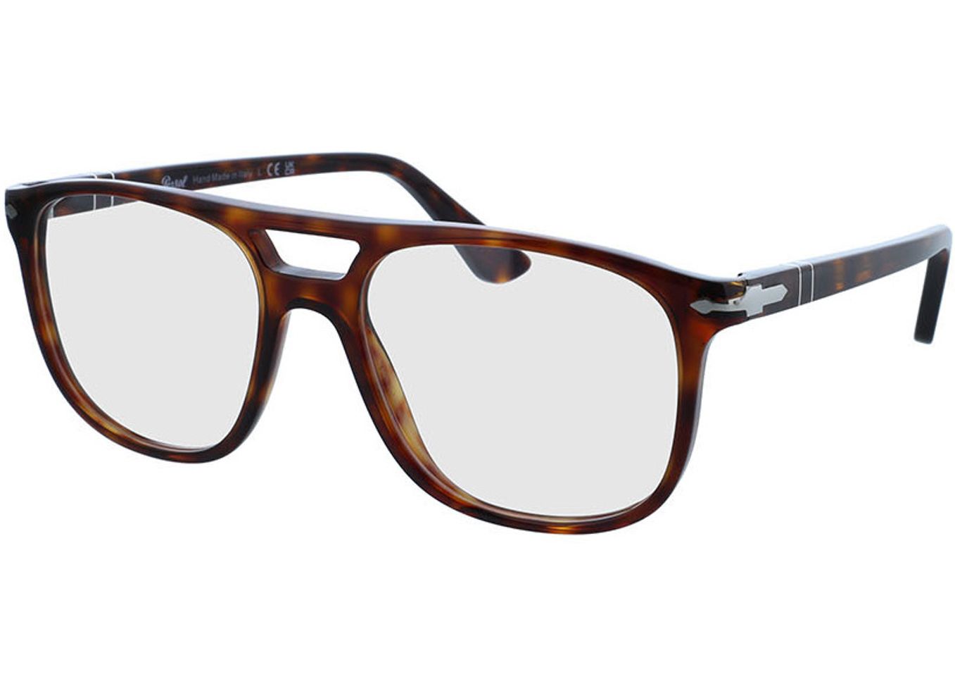 Persol Greta PO3329V 24 54-18 Brillengestell inkl. Gläser, Damen/Herren, Vollrand, Pilot von Persol