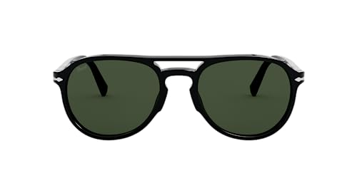 Persol Unisex 0PO3235S Sonnenbrille, Black/Green, 55 von Persol