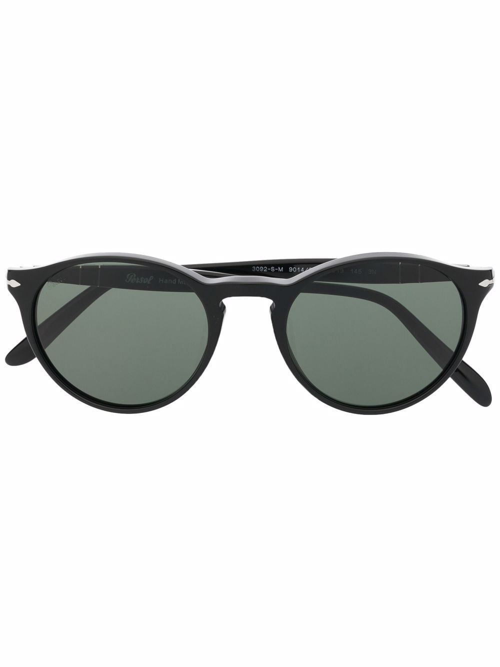 Persol Sonnenbrille mit rundem Gestell - Schwarz von Persol