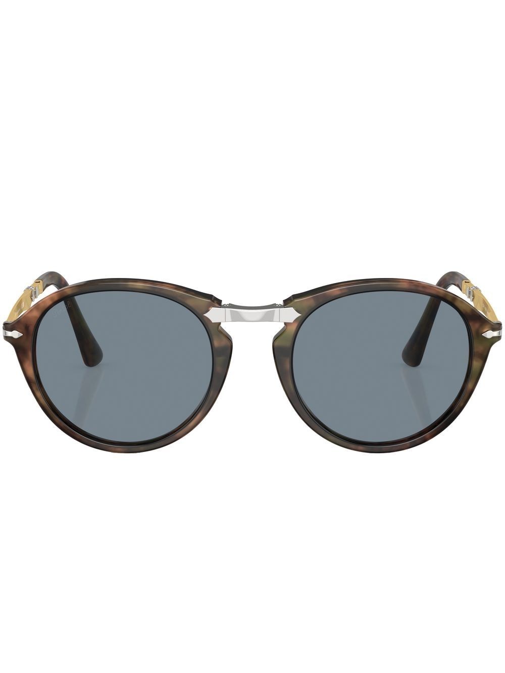 Persol Sonnenbrille mit rundem Gestell - Grün von Persol