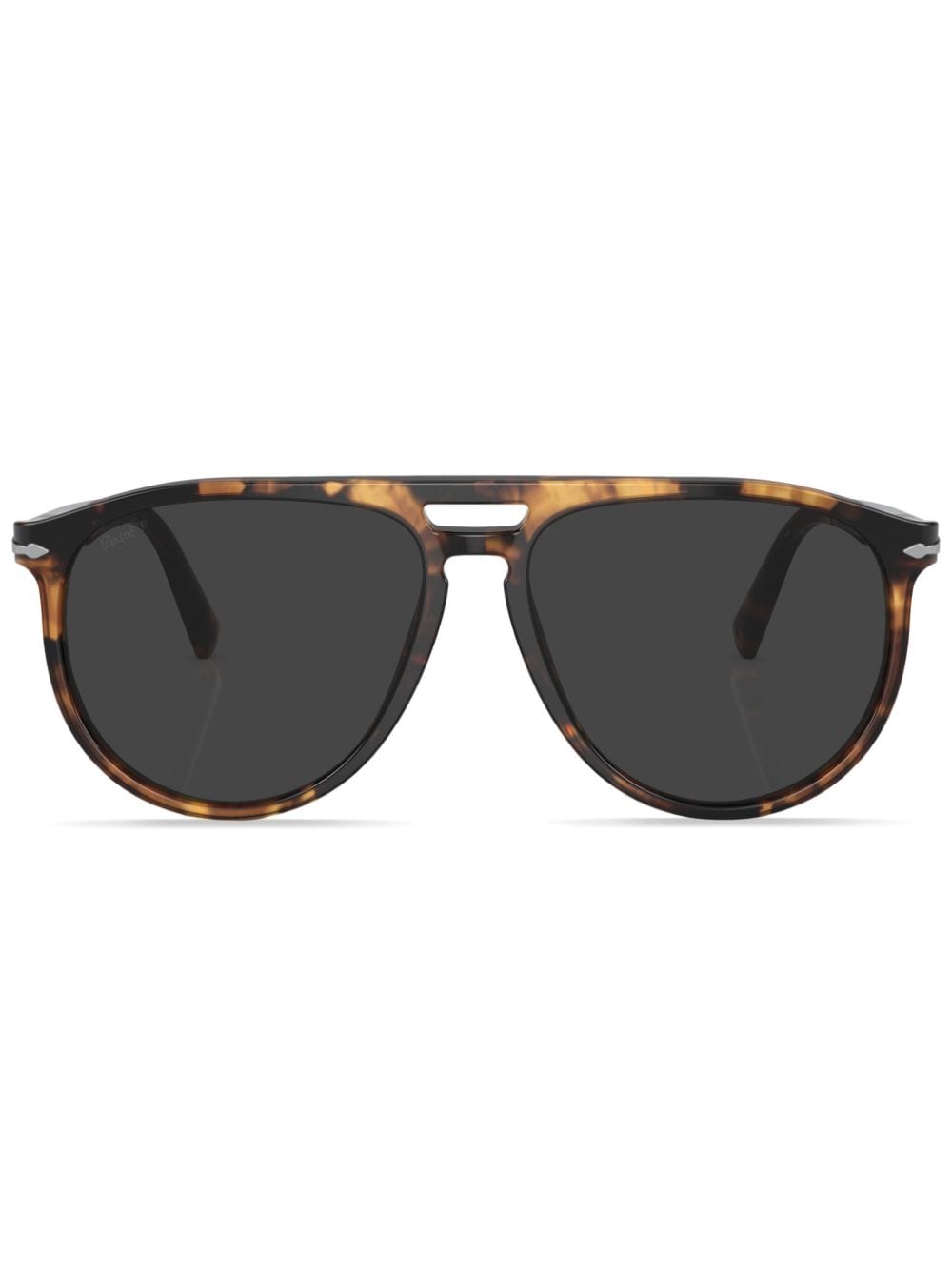 Persol Sonnenbrille mit rundem Gestell - Grün von Persol