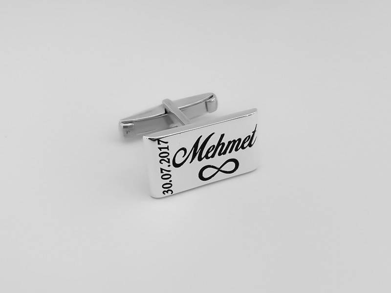 Personalisierte Manschettenknöpfe Aus Sterlingsilber - Handgefertigte Initialen von PersonalCufflinks