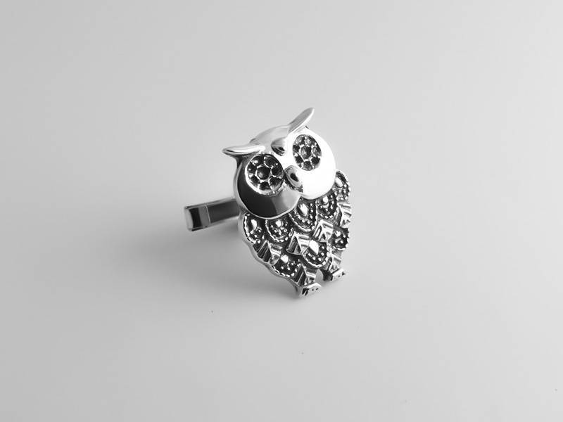 Manschettenknöpfe Mit Eule Personalisiertes Geschenk Für Trauzeugen von PersonalCufflinks