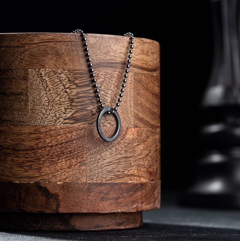 Herren Halskette Mit Gravur - 925 Sterling Silber Ring von PersonalCufflinks