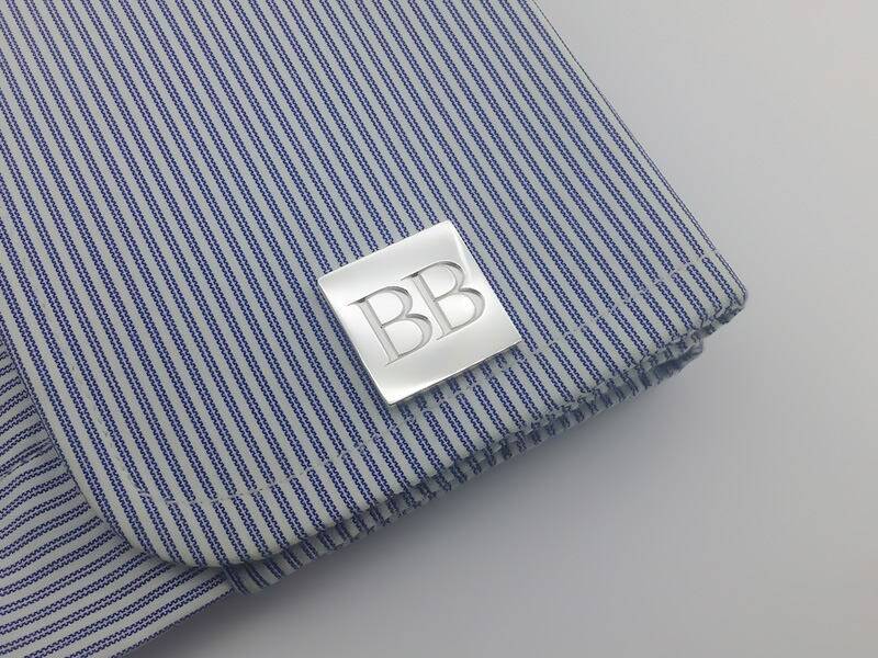 Personalisierte Manschettenknöpfe Aus Sterlingsilber Trauzeugen Geschenk, Initialen Graviert von PersonalCufflinks