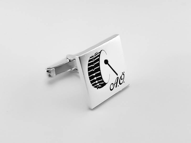 Personalisierte Manschettenknöpfe Aus Sterlingsilber Trauzeugen Geschenk, Initialen Graviert von PersonalCufflinks