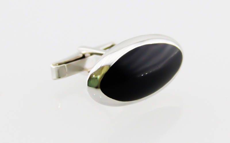 Personalisierte Manschettenknöpfe Aus Sterlingsilber Mit Eingraviertem Monogramm, Handgemacht von PersonalCufflinks