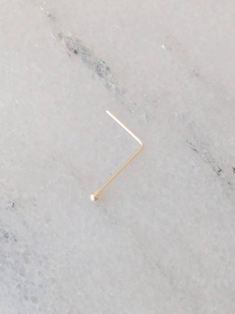 24 Gauge Silber/Dünner Sterling Nasenstecker, Dot Nasenstecker von PersonalisedLayered