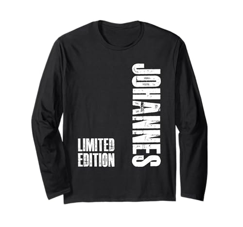 Vornamen Männer Geburtstag Johannes Geschenk für Johannes Langarmshirt von Personalisiert Lustiges Geschenk Für Johannes