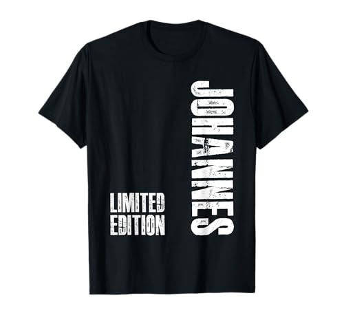 Vornamen Männer Geburtstag Johannes Geschenk für Johannes T-Shirt von Personalisiert Lustiges Geschenk Für Johannes
