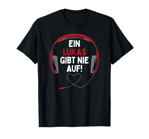 Personalisierte Geschenke Lukas Gaming T-Shirt Schwarz Kleines S Kind Jungen Streetwear Klassisch Rundhals Kurzarm Personalisierte Geschenke Lukas Gaming T-Shirt Schwarz Kleines S Kind Jungen Streetwear Klassisch Rundhals Kurzarm von Personalisierte Geschenke Lukas