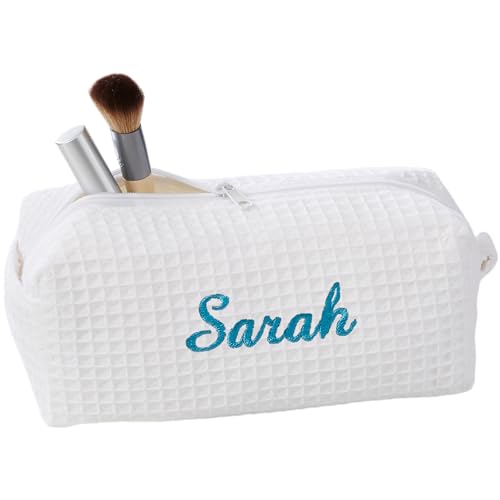 Personalization Universe Bestickte Make-up-Taschen für Damen, weiß von Personalization Universe