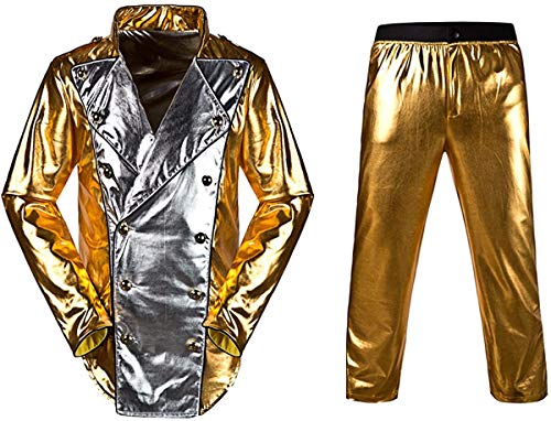 Personalize custom Herren Kostüm World Germany Tour Gold History Jacke mit Hose, Gold, L Personalize custom Herren Kostüm World Germany Tour Gold History Jacke mit Hose, Gold, L von Personalize custom