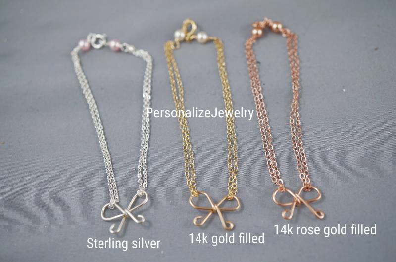 Binden Sie Den Knoten Armband Schmuck | Brautjungfer Vorschlag Geschenk Vorbereitet Willst Du Meine Sein Silber & Rose Gold von PersonalizeJewelry