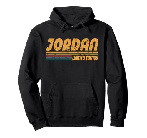 Vintage Jordan Vorname Retro Groovy Personal Jordan Herren Pullover Hoodie von Personalized First Name Men Boy Dad brother Father