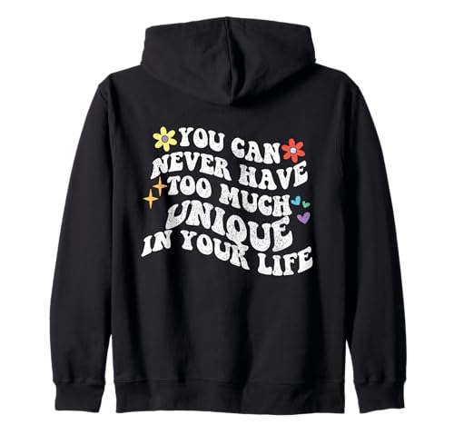 Retro-Groovy, Einzigartiges kann man in seinem Leben nie genug haben Kapuzenjacke von Personalized First Name outfit For Women