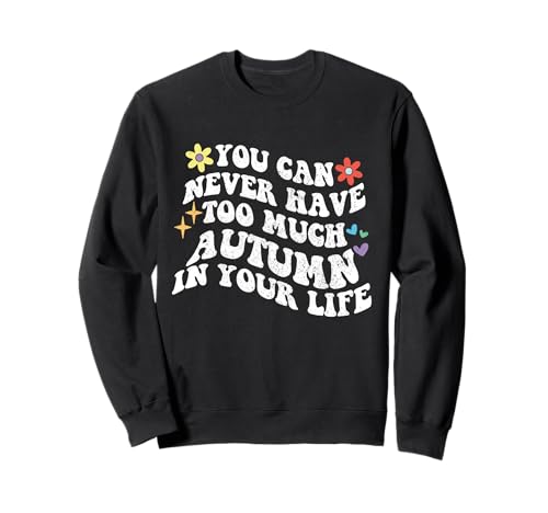 Retro Groovy — Herbst kann Man nie genug haben Sweatshirt von Personalized First Name outfit For Women