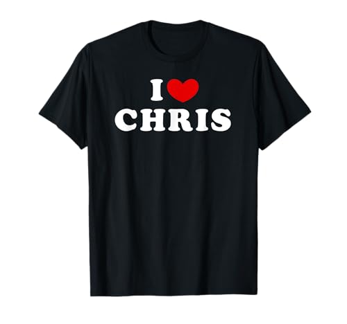Personalized For Chris & Friends Ich Liebe Chris T-Shirt Damen Schwarz S EU 38-40 Personalized For Chris & Friends Ich Liebe Chris T-Shirt Damen Schwarz S EU 38-40 von Personalized For Chris & Friends