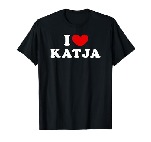 Personalized For Katja & Friends Damen T-Shirt Schwarz Unisex-Jugendliche Klassisch Halbarm Small EU 16-40 Rundhals-Ausschnitt Klassisch Polyester 100% Imported von Personalized For Katja & Friends