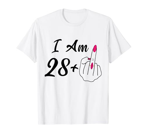 Personalisierte I Am 28 Plus 1 Mittelfinger Humor 29. Frauen T-Shirt Personalisierte I Am 28 Plus 1 Mittelfinger Humor 29. Frauen T-Shirt von Personalized I Am 28 Plus 1 Middle Finger 29th Old