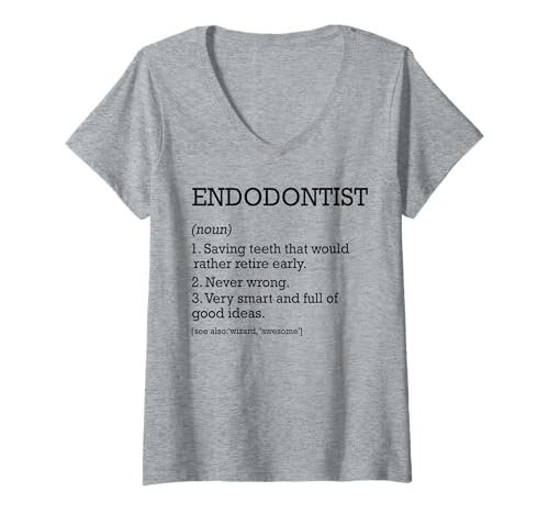 Damen Endodontist Job Definition Personalisiert Lustiger Endodontist T-Shirt mit V-Ausschnitt Damen Endodontist Job Definition Personalisiert Lustiger Endodontist T-Shirt mit V-Ausschnitt von Personalized Tees For Endodontist Job Definition