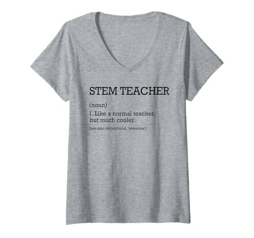 Damen STEM Lehrer Job Definition Personalisiert Lustig T-Shirt mit V-Ausschnitt Damen STEM Lehrer Job Definition Personalisiert Lustig T-Shirt mit V-Ausschnitt von Personalized Tees For STEM Teacher Job