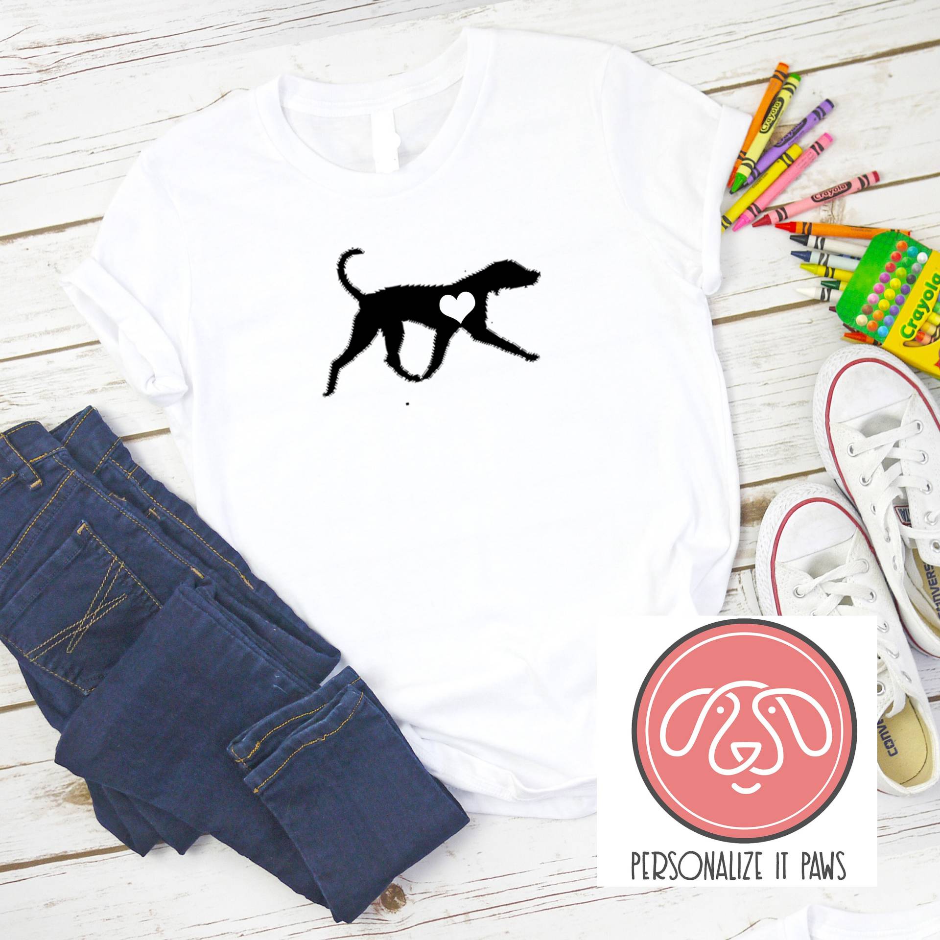 American Foxhound Jugend T-Shirt von Personalizeitpaws