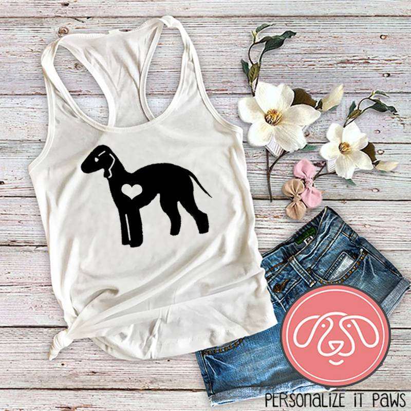 Bedlington Mom Damen Tank Top von Personalizeitpaws