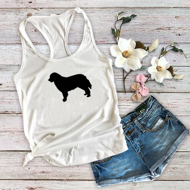 Berner Berg Hund Mama Damen Tank Top von Personalizeitpaws