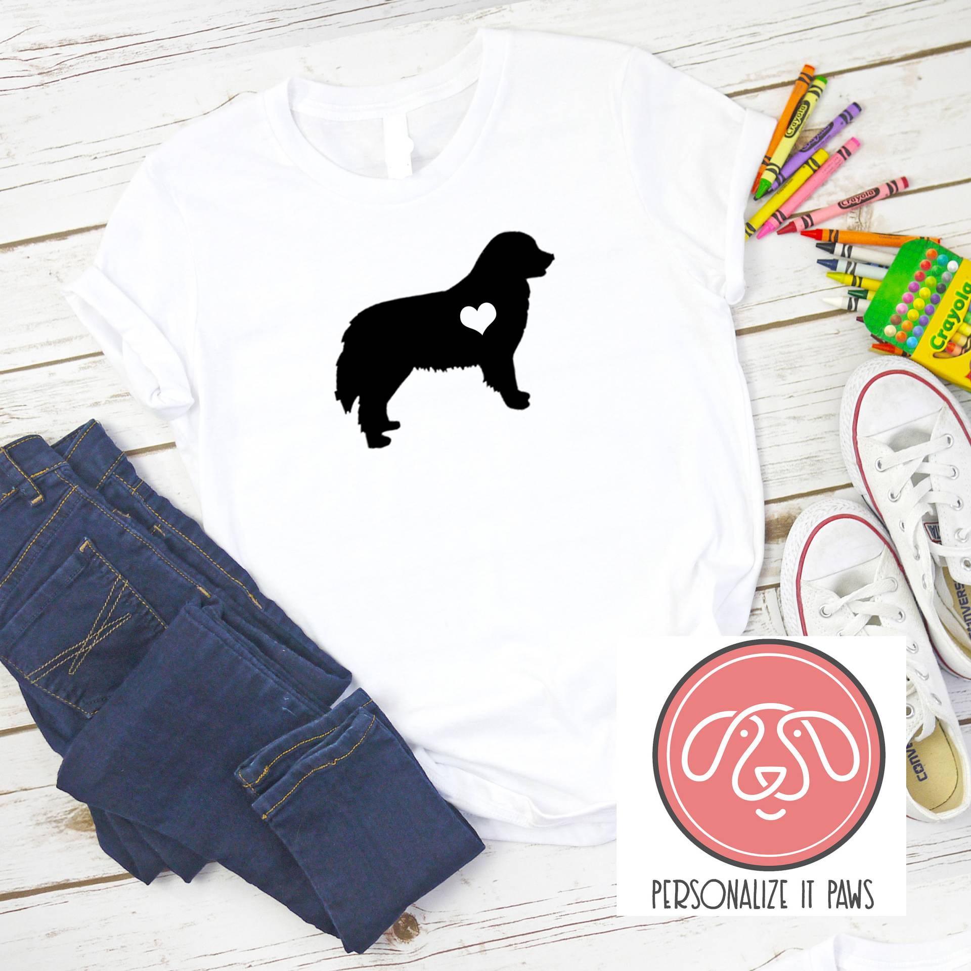 Berner Berghund Jugend T-Shirt von Personalizeitpaws